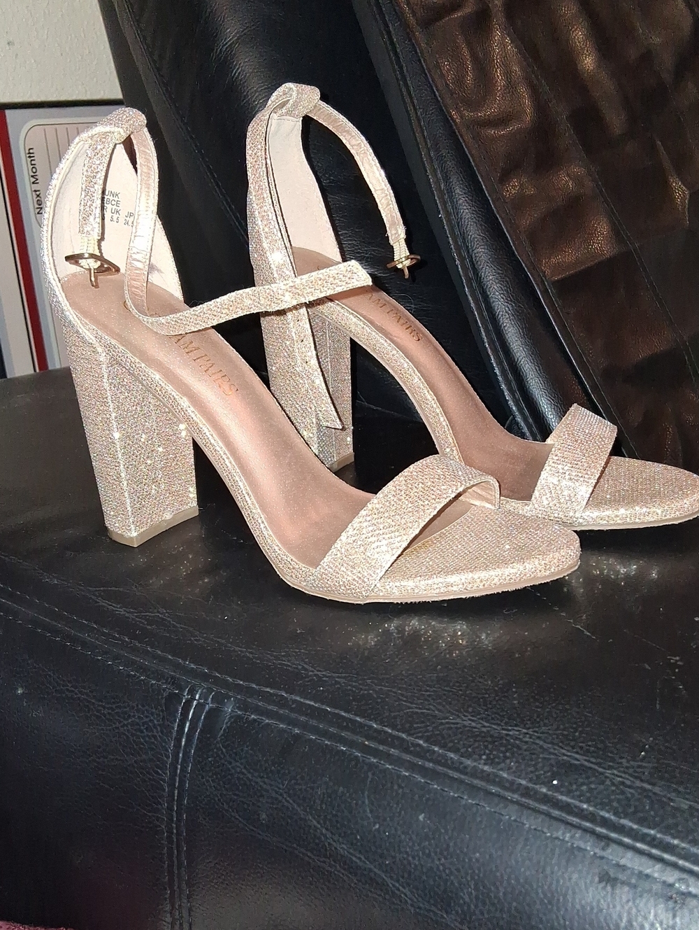 Dream Pairs Gold Heels